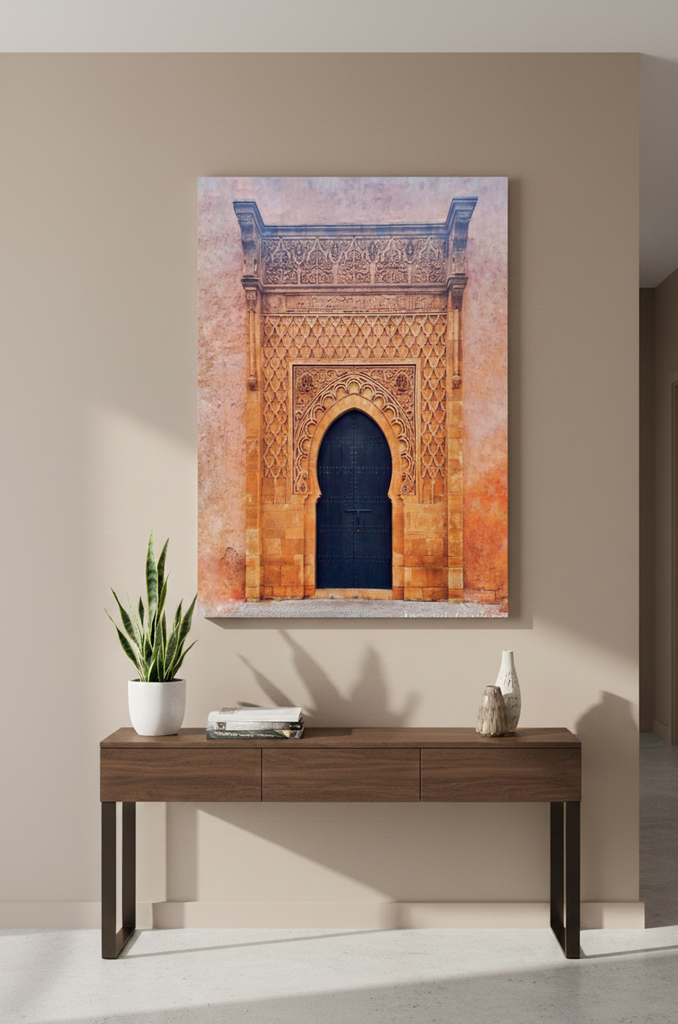 Tableau artistique au seuil du silence sans cadre 110X80