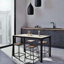 Lot de 4 tabourets chuck en bois de sapin massif et métal