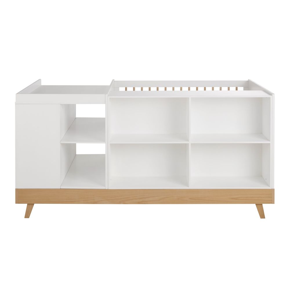 Lit sweet bébé combiné coloris blanc L190