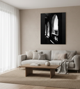 Tableau noir et blanc les arcades sans cadre 40x60