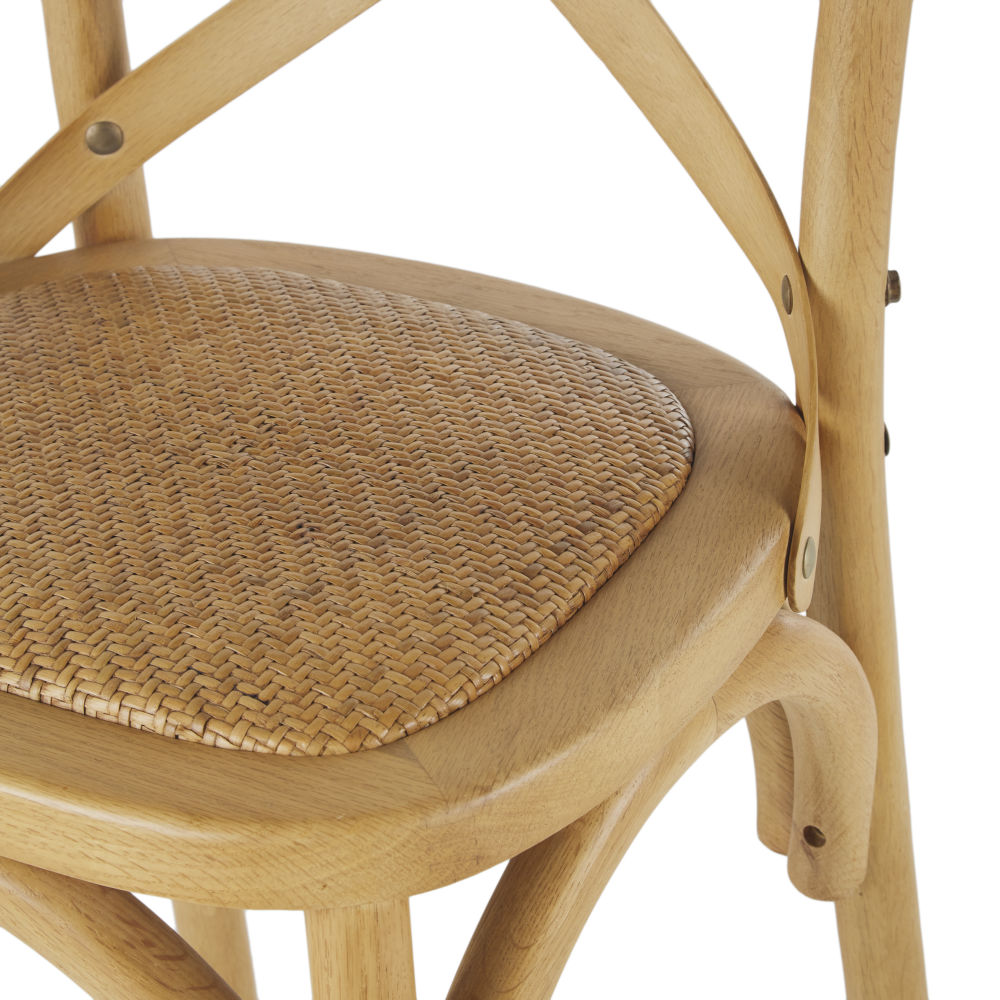 Confort et authenticité - Chaise de bar TRADITION en bois massif pour une touche chaleureuse à Dakar