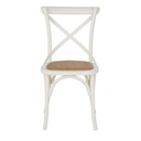 Chaise bistrot Tradition en rotin et bois de bouleau écru