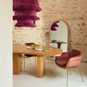 Grand miroir Julia arche en bois de manguier 80x170