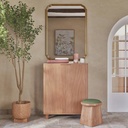 Miroir rectangulaire Vaqui à moulures dorées 80x110