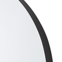 Grand miroir organique Pablo en acier noir 82x180