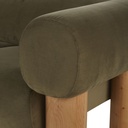 Canapé Phoenix 3 places en velours vert