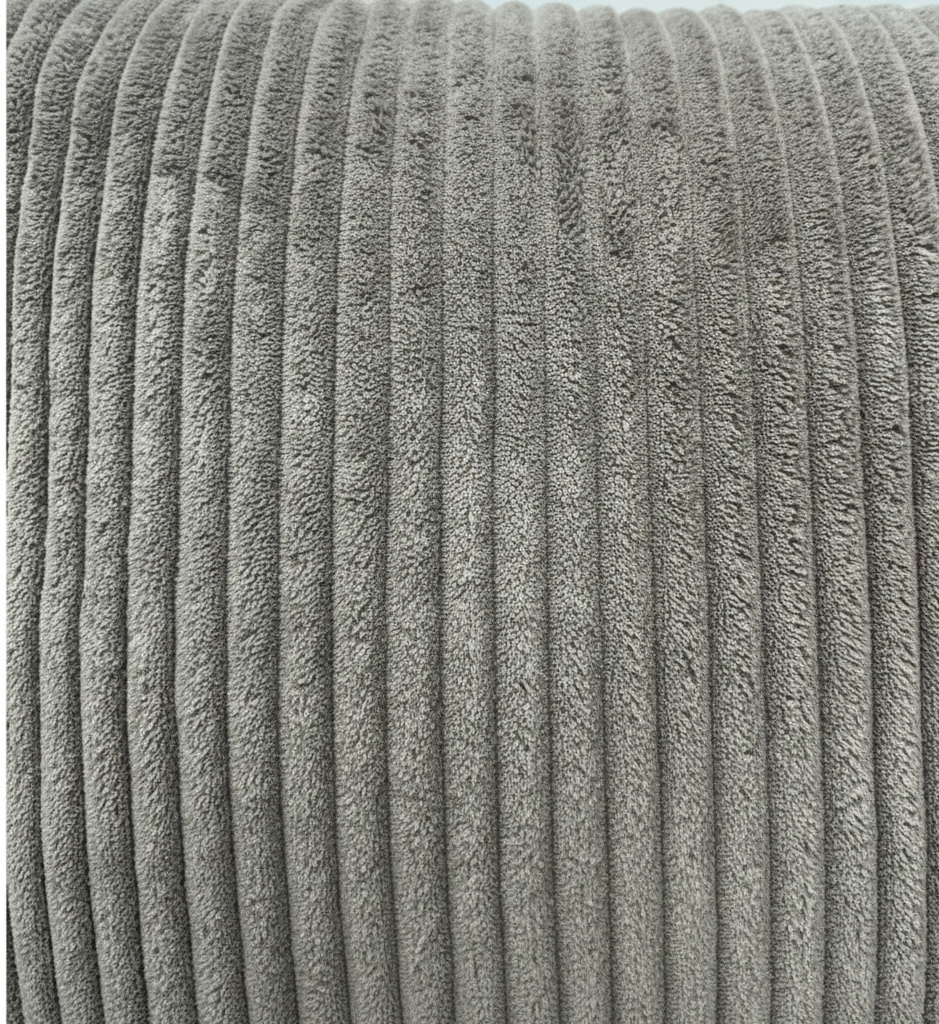 Canapé clic-clac Amelia 3 places en velours côtelé gris 2435