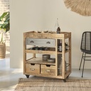 Desserte Melchior de cuisine en bois