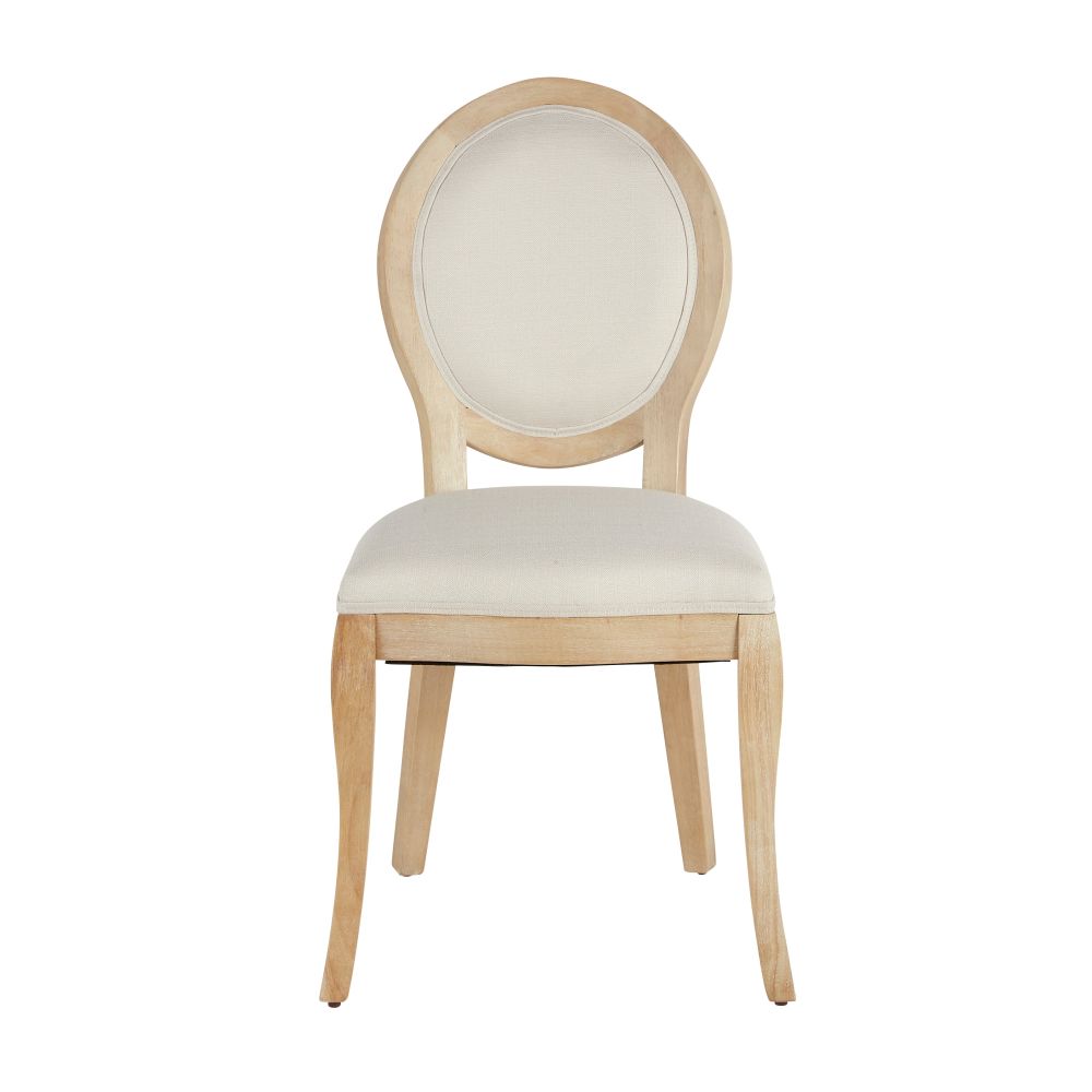 Chaises Joséphine en textile recyclé beige