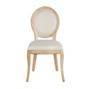 Chaises Joséphine en textile recyclé beige