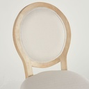 Chaises Joséphine en textile recyclé beige