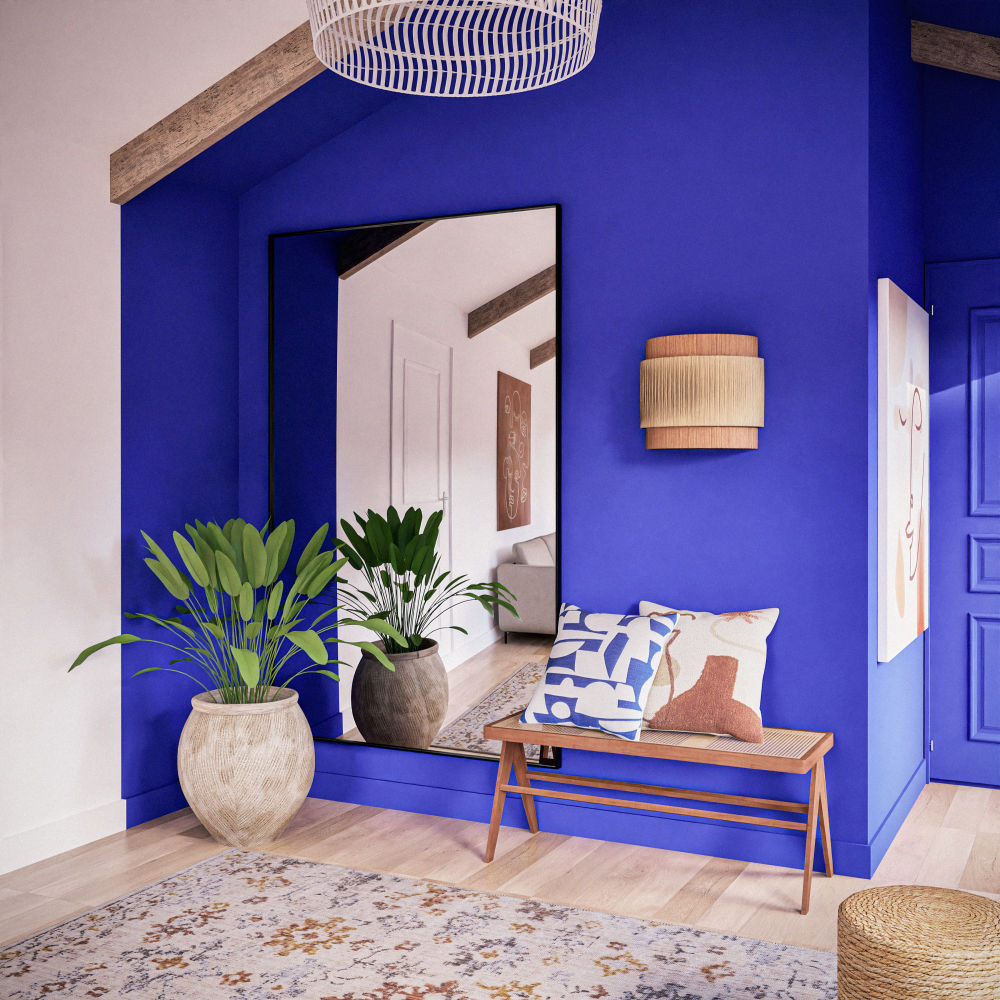 Grand miroir Leonardo rectangulaire noir 120x190