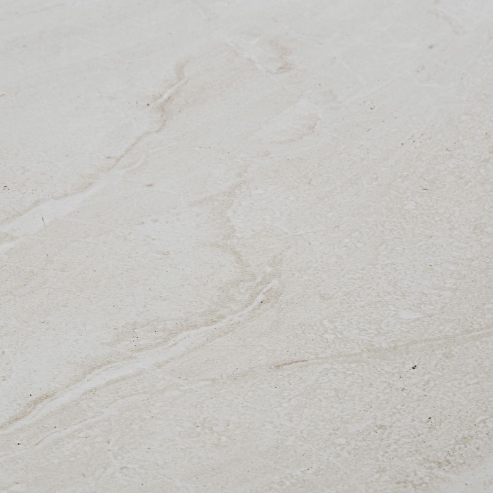 Table basse Cyrielle de jardin en béton imitation travertin beige L90