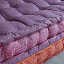 Banquette d'angle Madurai modulable 6 places en coton