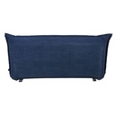 Canapé clic-clac Hallen 2 places en velours côtelé bleu