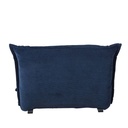 Canapé clic-clac Hallen 1 places en velours côtelé bleu foncé
