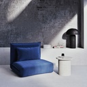 Canapé clic-clac Hallen 1 places en velours côtelé bleu foncé