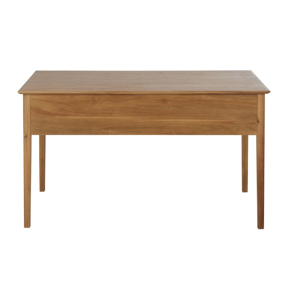Bureau Selena 5 tiroirs en bois acacia massif