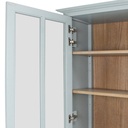 Vaisselier Beaumont 2 portes vert grisé L125