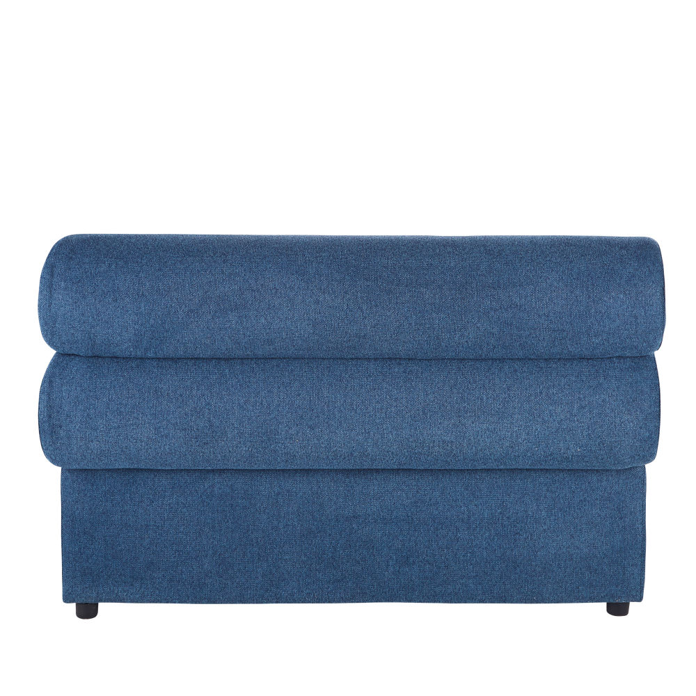 Chauffeuse Pesaro Business pour canapé modulable professionnelle en tissu recyclé bleu