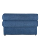 Chauffeuse Pesaro Business pour canapé modulable professionnelle en tissu recyclé bleu