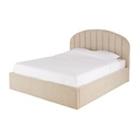 Lit coffre Cozy gris 160X200 avec sommier à lattes