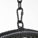 CALYPSO - Fauteuil suspendu de jardin en résine noire