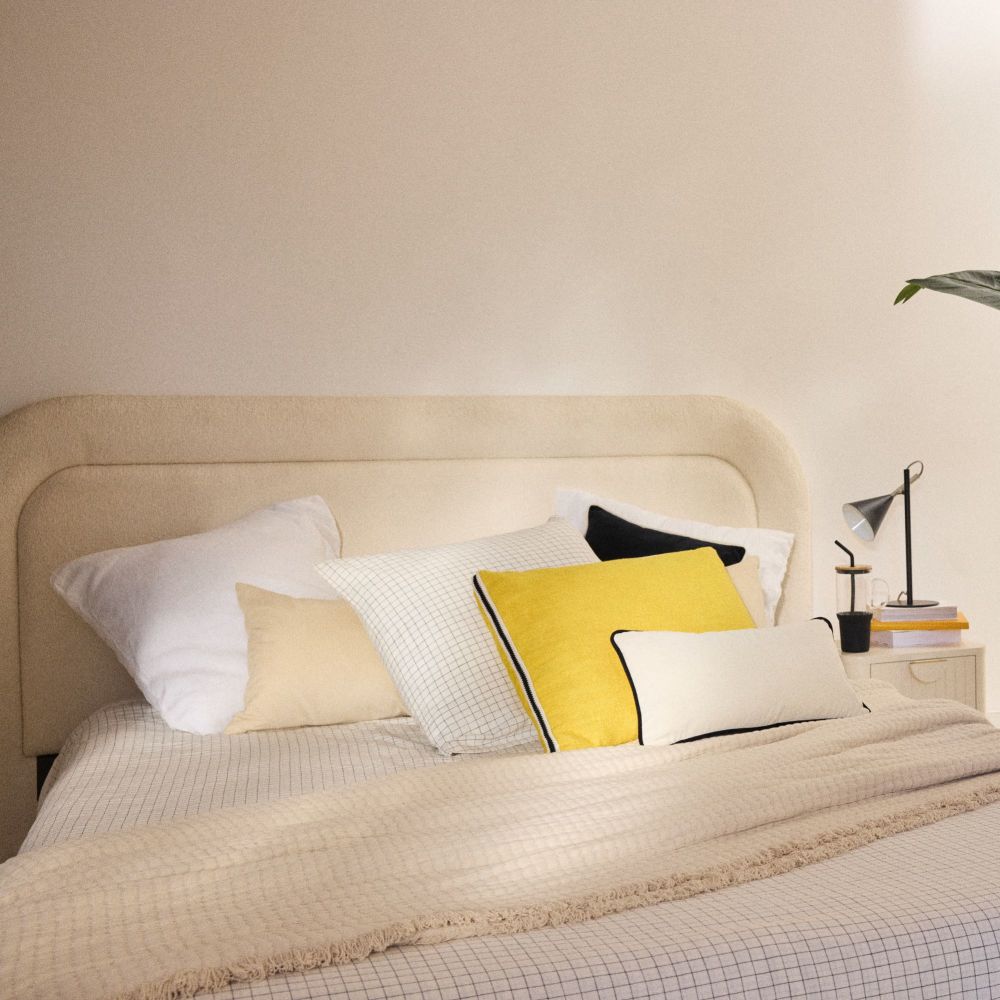 Parure de lit en lin lavé blanc 240x260