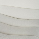 Fauteuil Moon et repose-pieds bouclettes écrues