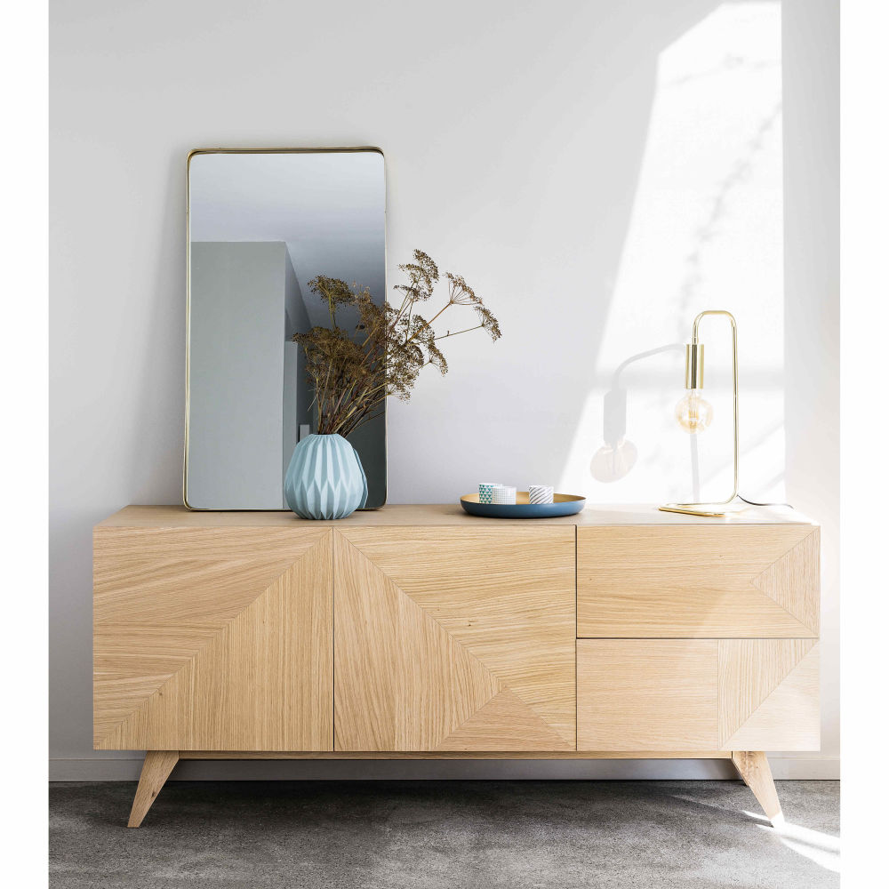 Buffet Origami vintage 2 portes 2 tiroirs L165