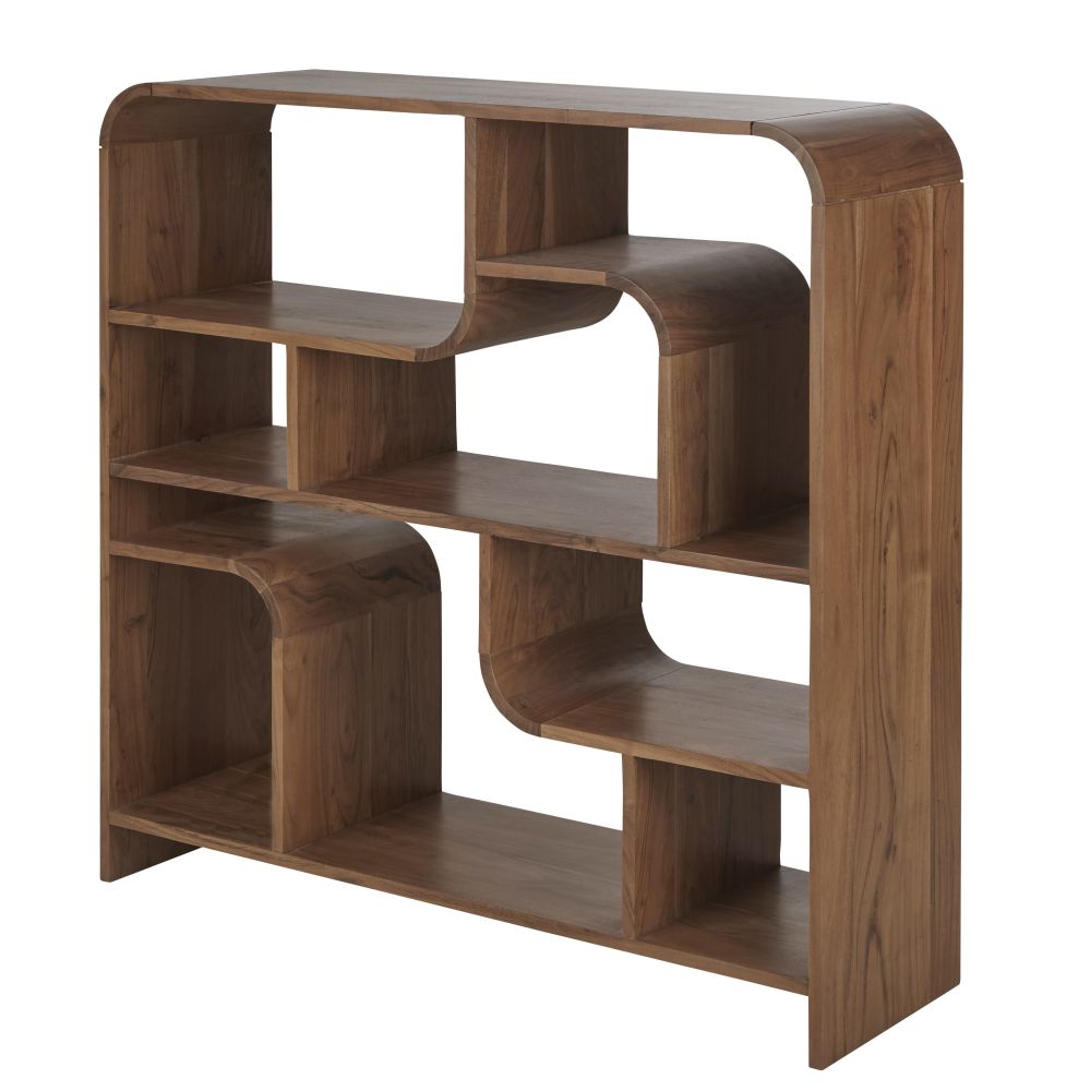 Etagère basse vintage Sacramento en bois d'acacia massif L120