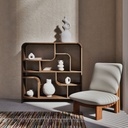 Etagère basse vintage Sacramento en bois d'acacia massif L120