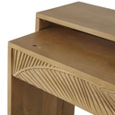 Bureau console Tanzania 2 tiroirs en manguier massif