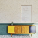 Buffet enfilade vintage Janeiro 4 portes en manguier L220