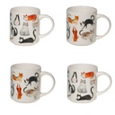 Tour 4 mugs 38cl Félin coffee