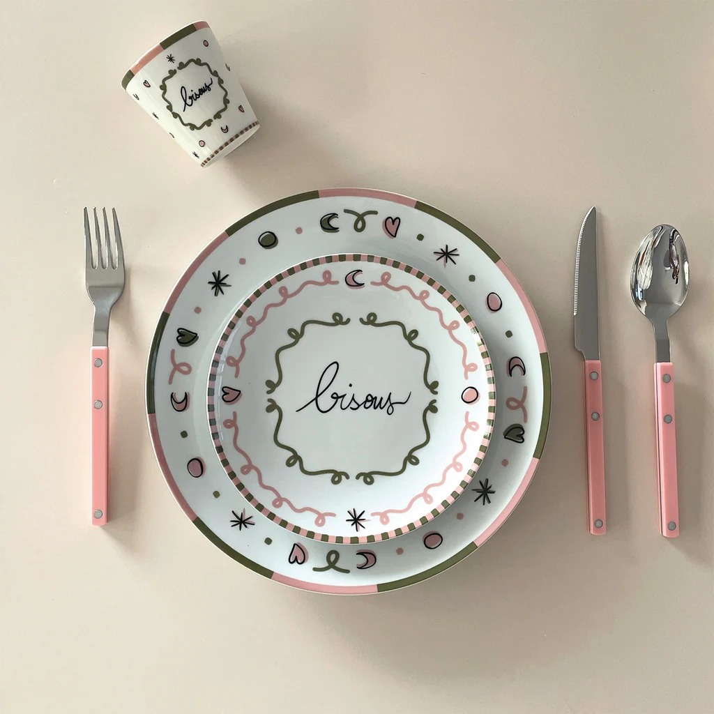 Coffret de 4 gobelets bisous D6,3 H7,2cm