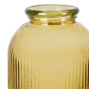 Vase Aheli en verre recycle jaune pâle H72