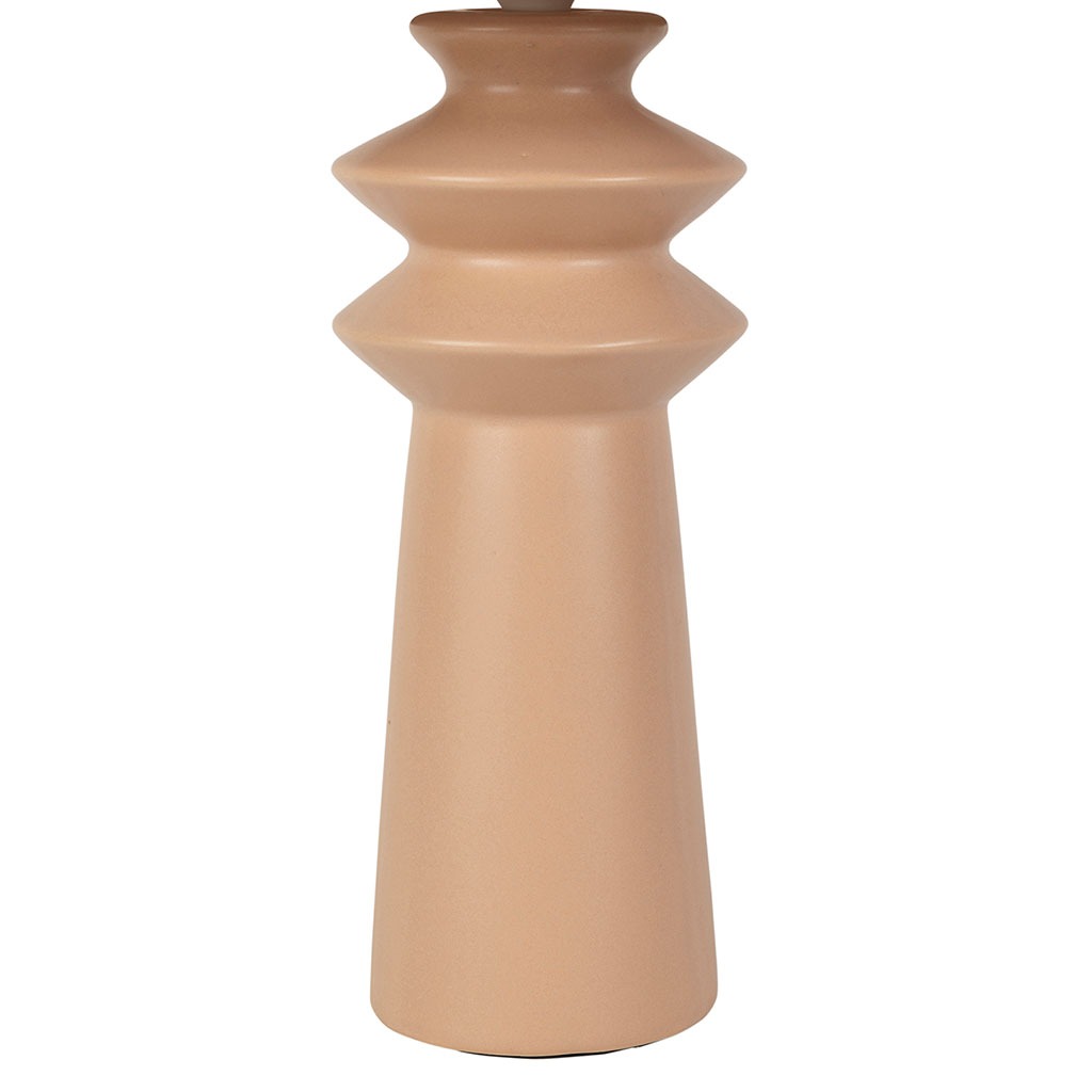 Lampe Opale en papier et céramique nude h44cm