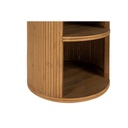 Table de chevet Saori avec 2 niveaux en bambou naturel