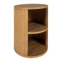 Table de chevet Saori avec 2 niveaux en bambou naturel