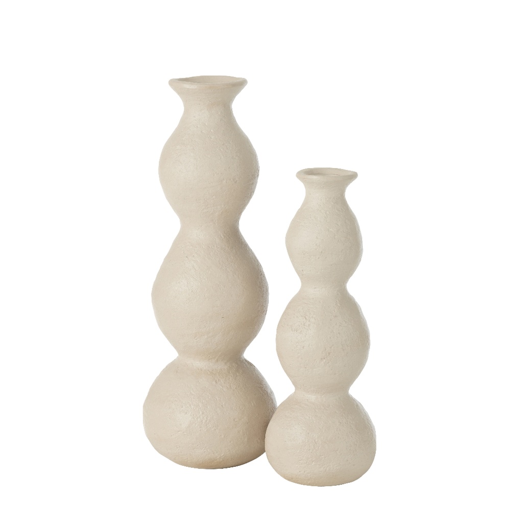 Vase Olina GM en céramique beige creme