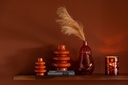 Vase Buoys GM en porcelaine brillante terracotta