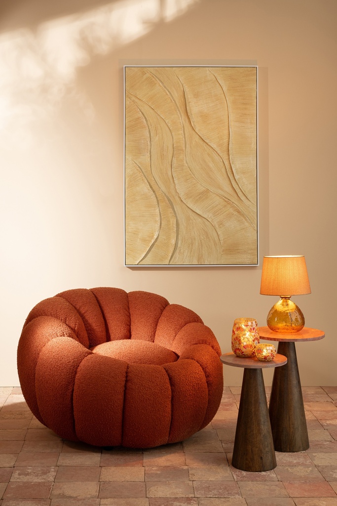 Tableau Miel en acrylique couleur doré