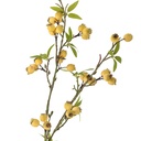 Branche d'aubépine, jaune, fleurs artificielles