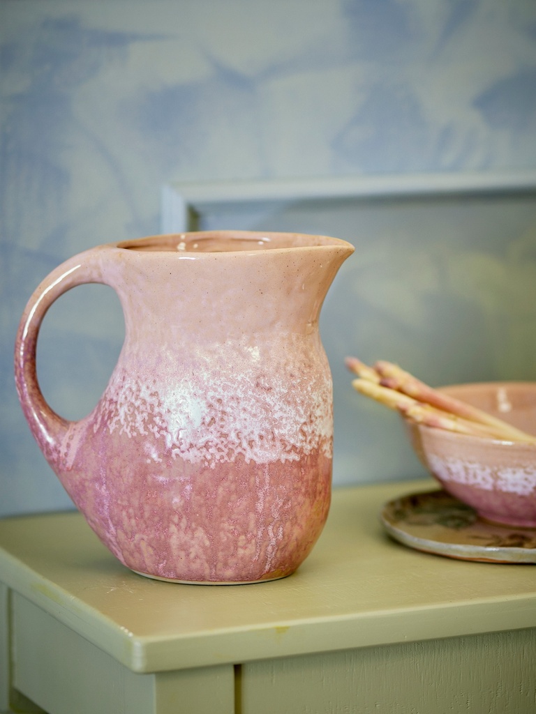 Pichet Darlene en grès rose