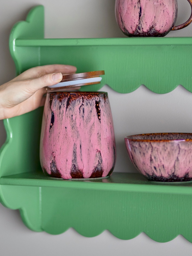 Pot Rayen avec couvercle en grès rose