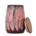 Pot Rayen avec couvercle en grès rose GM