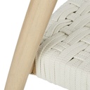 Chaise Mangrove en frêne et assise en corde beige