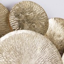 Déco murale Olia en métal doré 105x108