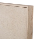 Toile Florence peinte abstraite noire, beige et blanche 98x130